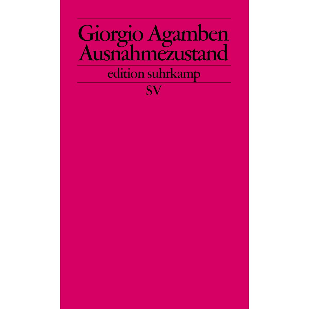 Ausnahmezustand von Suhrkamp Verlag AG